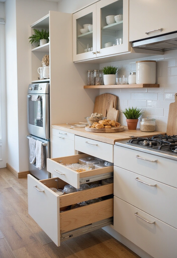 20 Scandinavian Modern Kitchen Ideas That Feel Bright and Airy - 11. Smart Storage Solutions