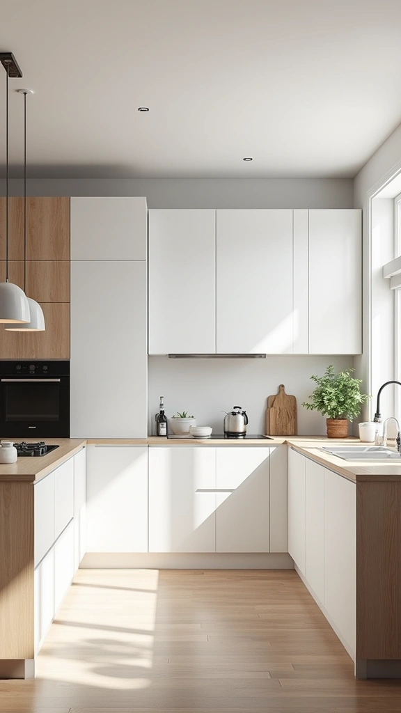 20 White and Wood Kitchen Inspirations That Redefine Modern Living! - 12. Scandinavian Simplicity