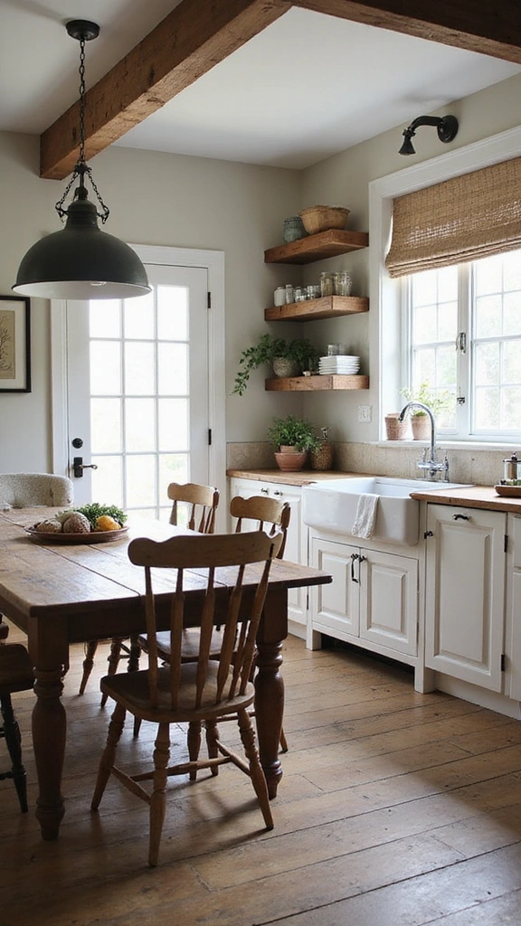 20 White and Wood Kitchen Inspirations That Redefine Modern Living! - 13. Farmhouse Fresh