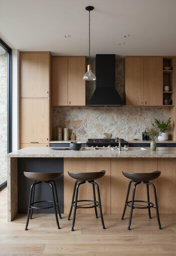 20 Modern Farmhouse Kitchen Ideas That Blend Rustic and Chic - 13. Mixed Materials for Visual Interest
