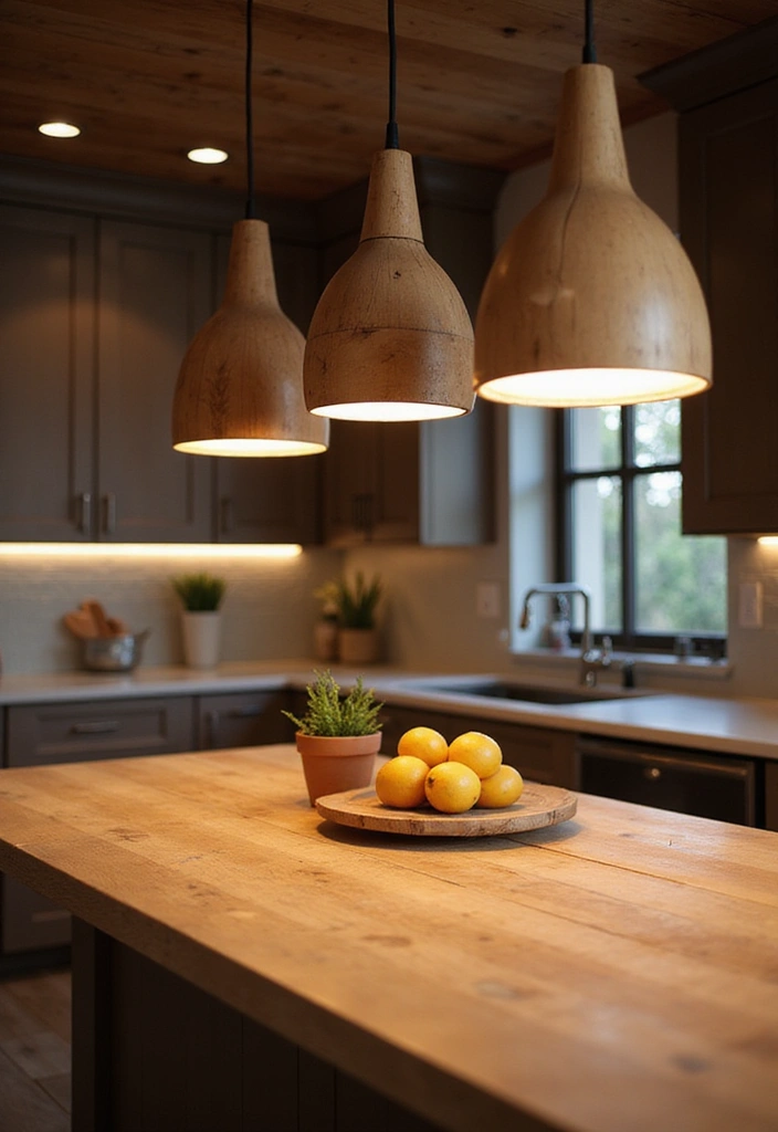 20 Modern Kitchens That Prove Wood Never Goes Out of Style - 17. Layered Lighting with Wood