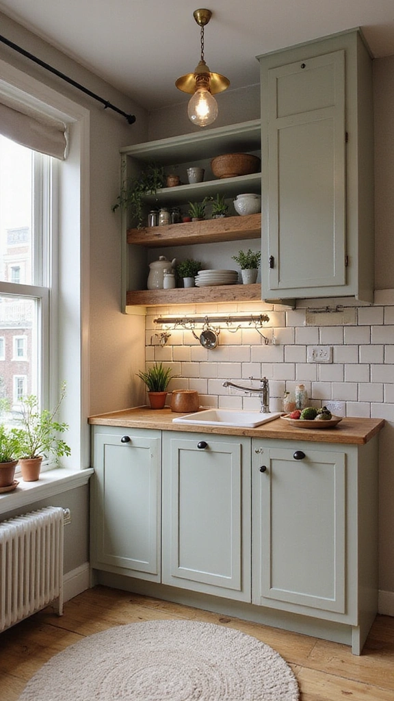 25 Mind-Blowing Compact Kitchen Ideas for Apartments (You Won't Believe #12!) - 17. Mixing Styles