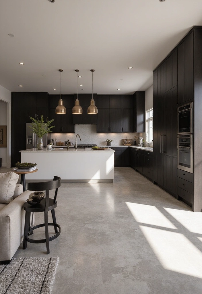 18 Luxurious Black and White Modern Kitchens That Are Worth Every Penny! - 6. Luxurious Open Concept