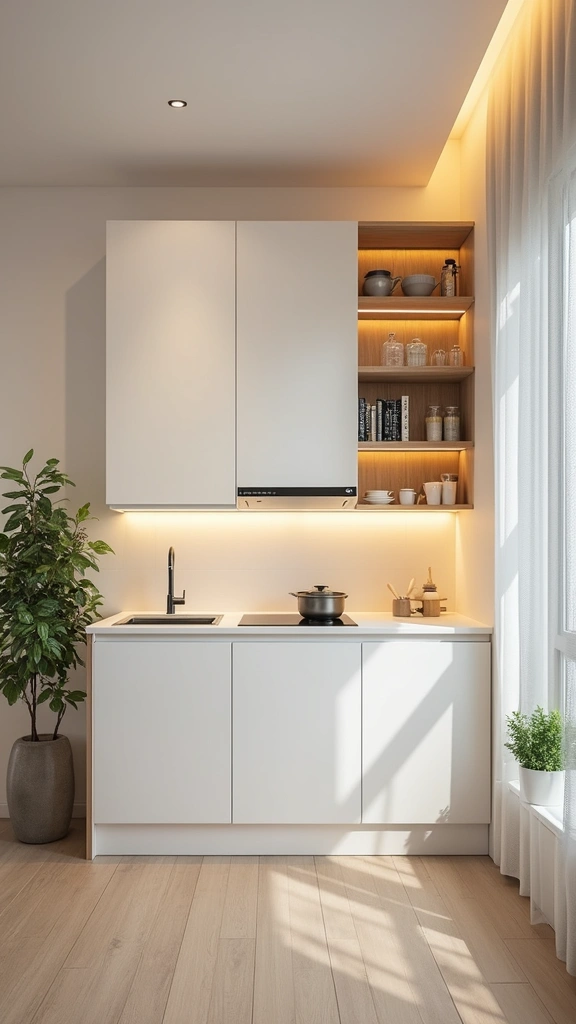 25 Mind-Blowing Compact Kitchen Ideas for Apartments (You Won't Believe #12!) - 4. Light Colors and Bright Accents