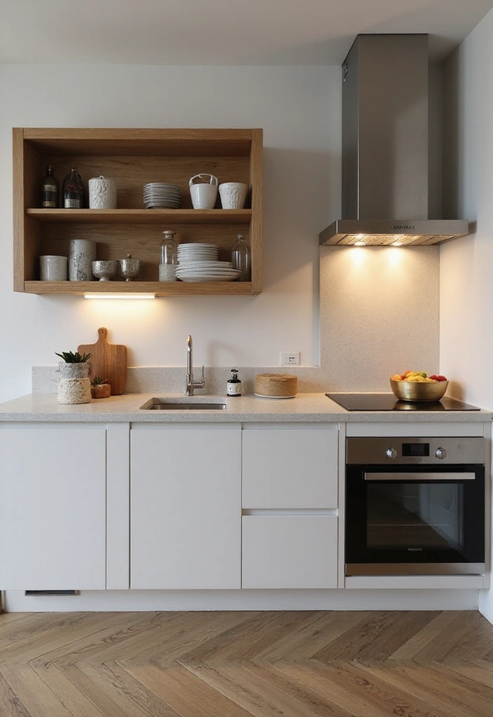 20 Minimal Yet Stunning Modern Kitchen Decor Inspirations - 15. Floating Cabinets