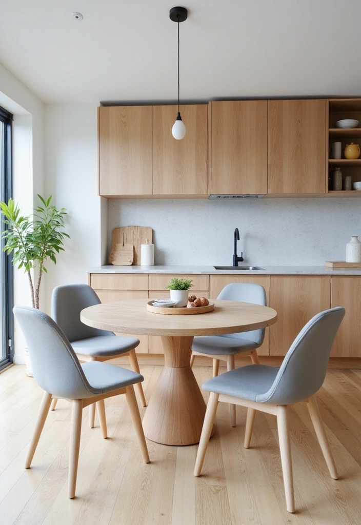 20 Minimal Yet Stunning Modern Kitchen Decor Inspirations - 14. Minimalist Dining Sets