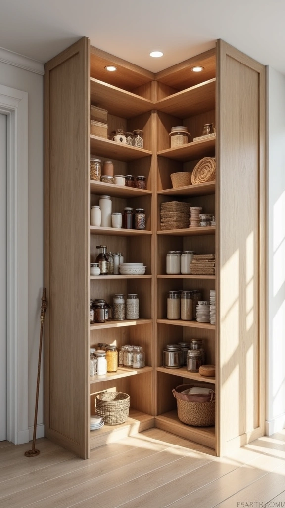 20 Modern Pantry Designs That'll Transform Your Kitchen into a Dream Space! - 9. Space-Saving Solutions