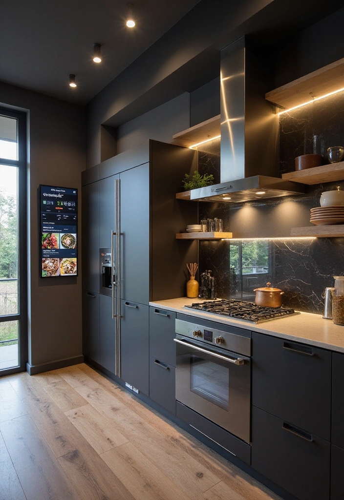 20 Budget-Friendly Modern Kitchen Makeovers That Look Expensive - 18. Smart Tech Additions