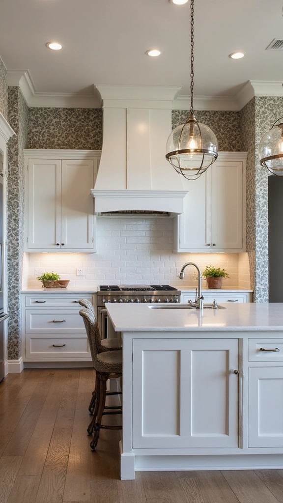 20 Luxury Modern Kitchen Ideas That Exude Sophisticated Style - 14. Textured Wall Treatments