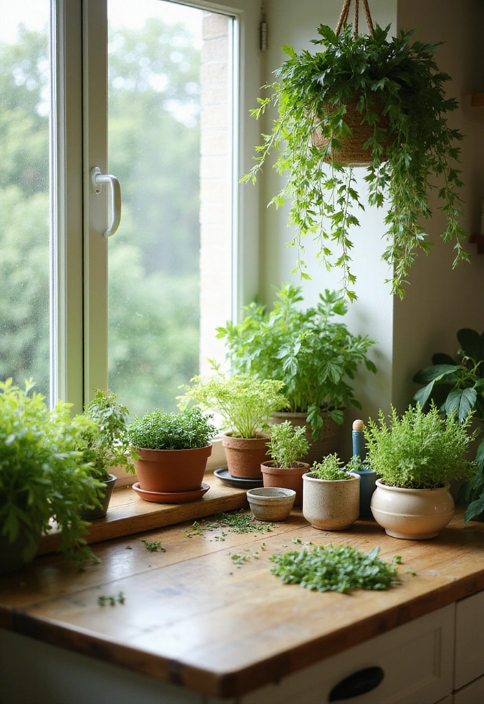 18 Grandmacore Kitchen Decor Tips That’ll Turn Your Space Into a Warm Hug! - 5. Incorporate Plants