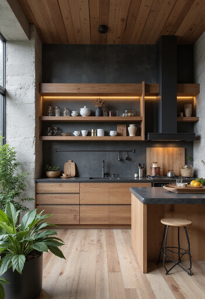 20 Budget-Friendly Modern Kitchen Makeovers That Look Expensive - 17. Mixed Materials