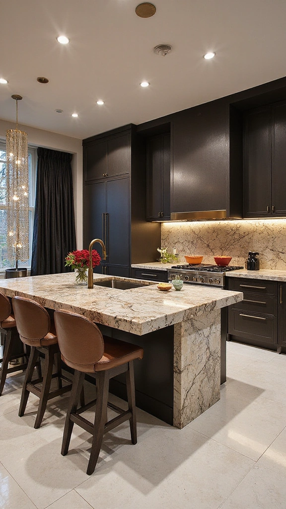 20 Luxury Modern Kitchen Ideas That Exude Sophisticated Style - 12. Unique Island Designs