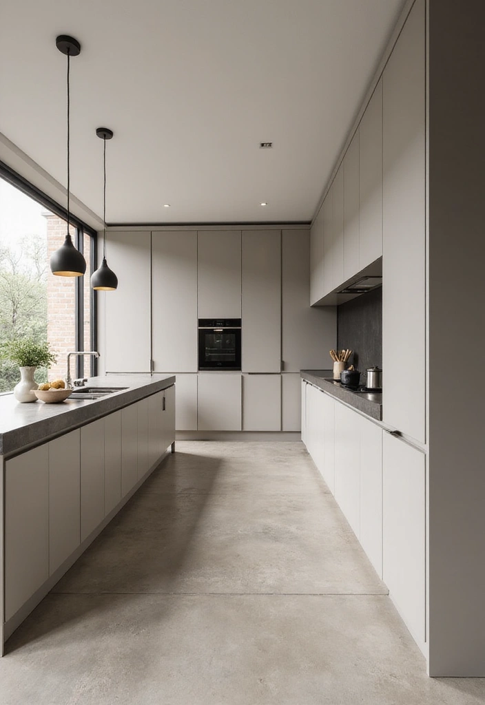 20 Stunning Modern Kitchen Layouts for Open Concept Living: Discover the Best Flow! - 1. Sleek Minimalist Marvel