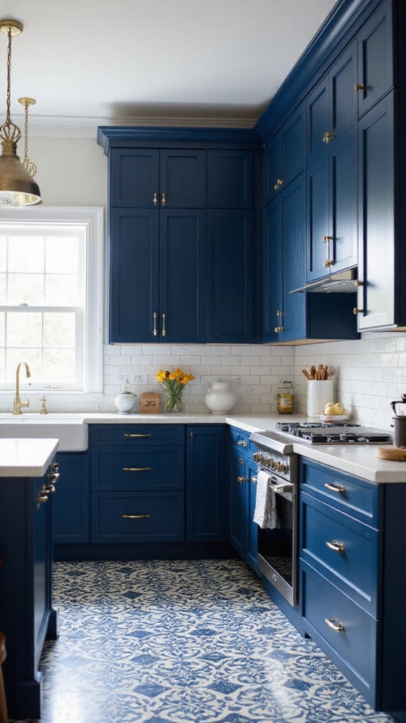 20 Luxury Modern Kitchen Ideas That Exude Sophisticated Style - 6. Bold Color Choices