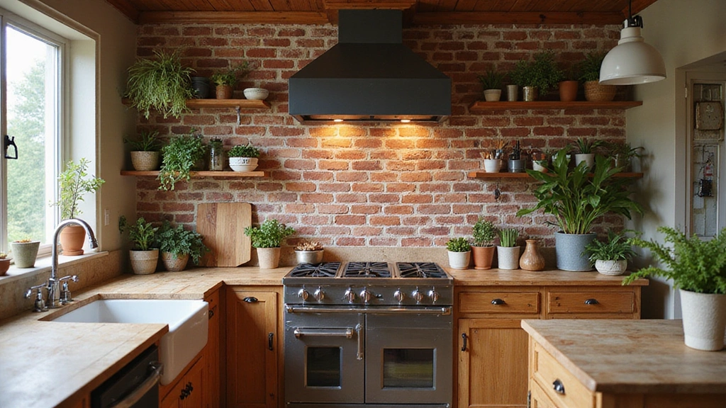 20 Farmhouse Kitchen Brick Backsplash Ideas That'll Make You Say 'Wow!'