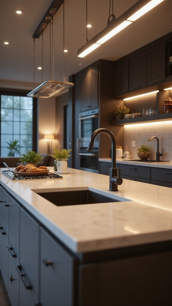 20 Luxury Modern Kitchen Ideas That Exude Sophisticated Style - 3. Smart Technology Integration