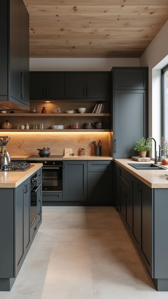 20 Modern Grey and Wood Kitchen Inspirations That Will Leave You Speechless! - 10. Eco-Friendly Grey and Wood Kitchen
