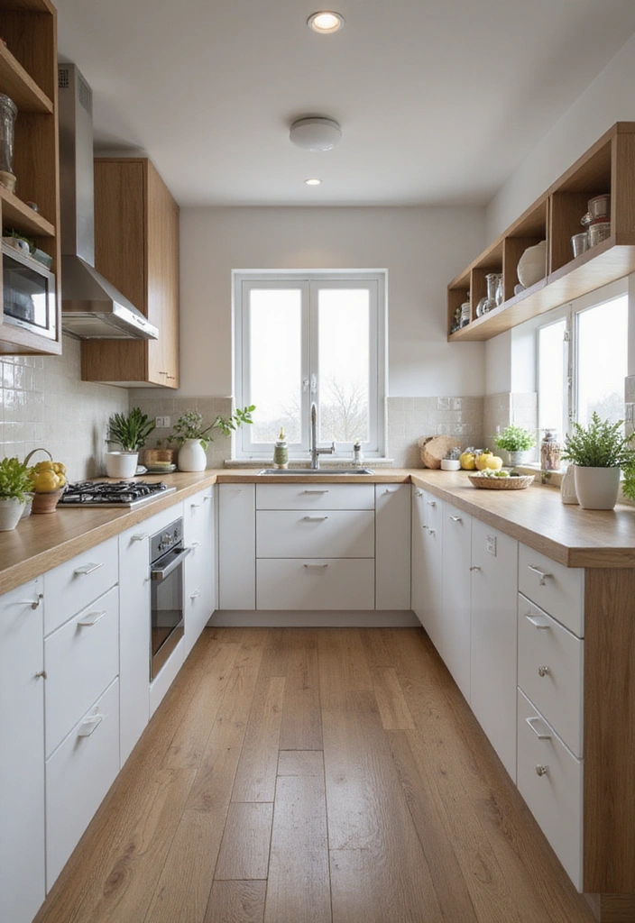 20 Stunning Modern Kitchen Layouts for Open Concept Living: Discover the Best Flow! - 10. The Galley Kitchen