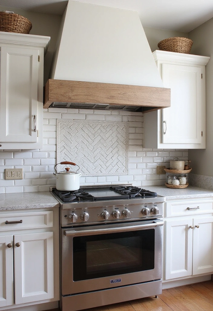 20 Farmhouse Kitchen Brick Backsplash Ideas That'll Make You Say 'Wow!' - 17. Farmhouse Chic with Brick Patterns