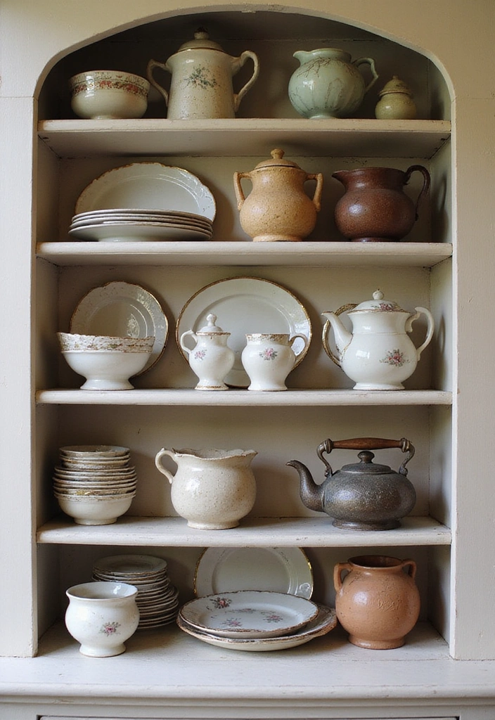 18 Grandmacore Kitchen Decor Tips That’ll Turn Your Space Into a Warm Hug! - 2. Showcase Family Heirlooms