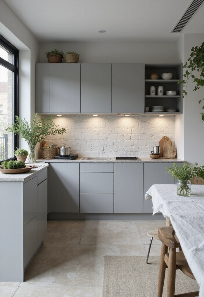 20 Stunning Modern Kitchen Layouts for Open Concept Living: Discover the Best Flow! - 9. Monochrome Magic