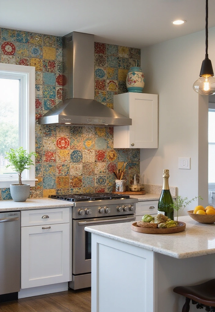 20 Stunning Modern Kitchen Layouts for Open Concept Living: Discover the Best Flow! - 20. Statement Backsplashes