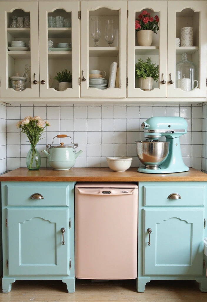 18 Grandmacore Kitchen Decor Tips That’ll Turn Your Space Into a Warm Hug! - 1. Embrace Vintage Appliances
