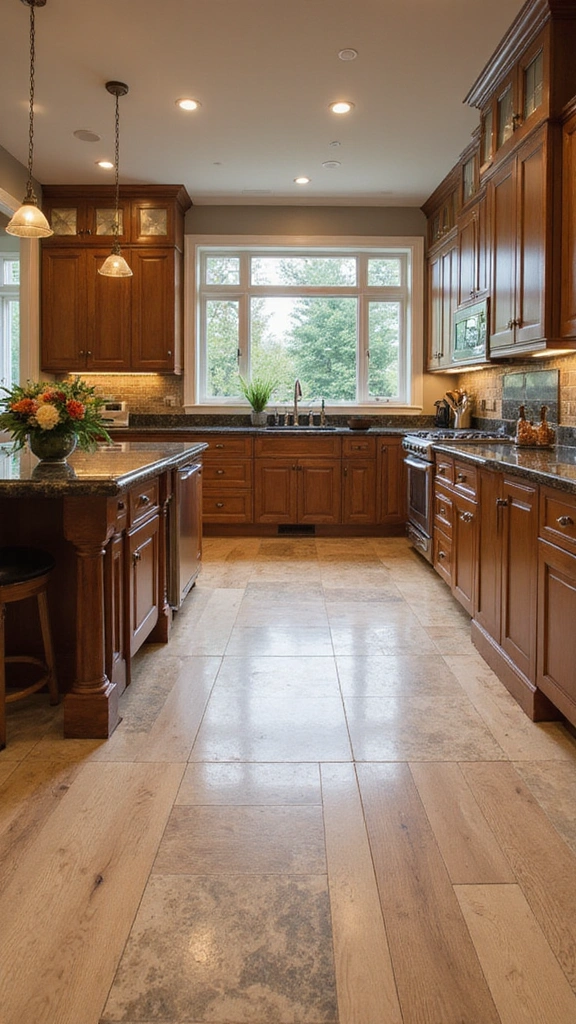 20 Luxury Modern Kitchen Ideas That Exude Sophisticated Style - 11. Elegant Flooring Options