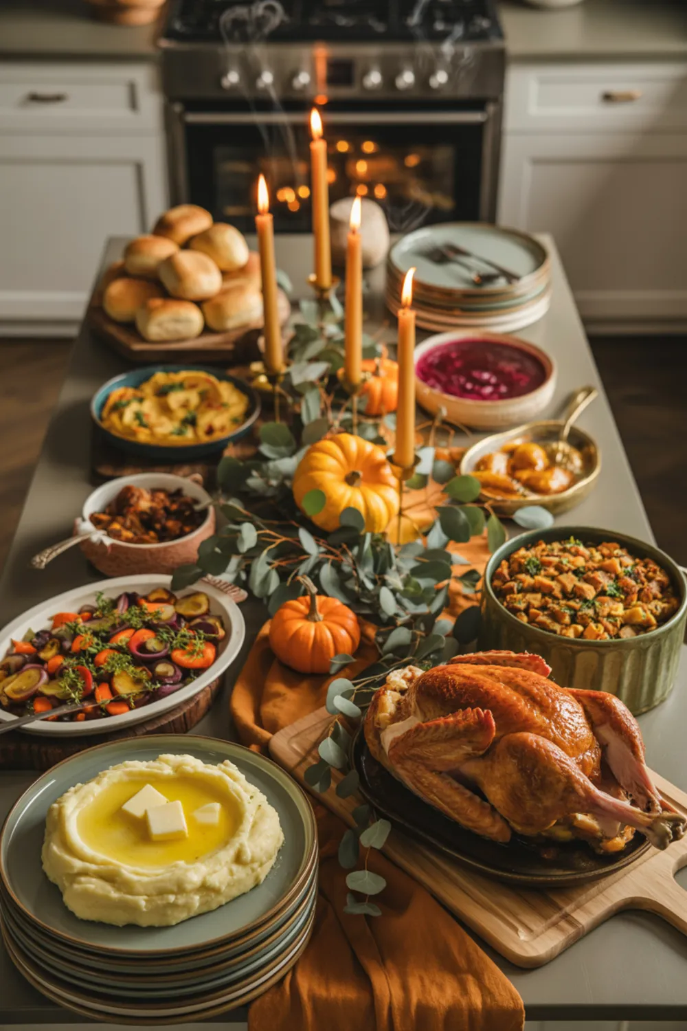 21 Kitchen Island Food Display Party Ideas for an Easy At-Home Buffet