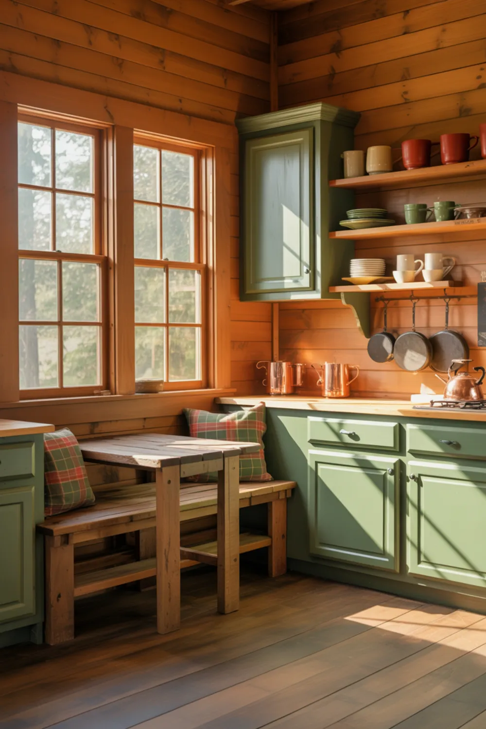 35 Green Rustic Kitchen Ideas That Feel Cozy and Collected