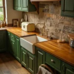 35 Dark Green Kitchen Cabinet Ideas That Make Your Kitchen Feel Rich and Cozy
