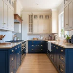 32 Stylish Ideas for Navy Blue Kitchen Cabinets